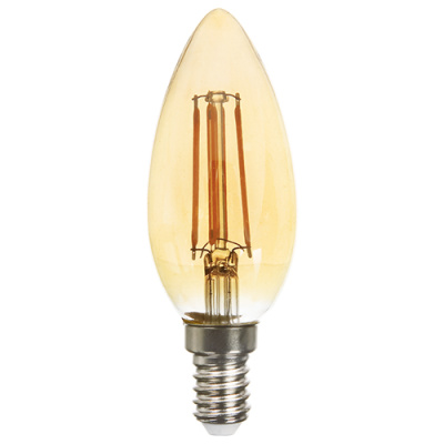Лампа світлодіодна (свічка) Feron C37 Е14 4W 2200K LED 230V 400Lm
