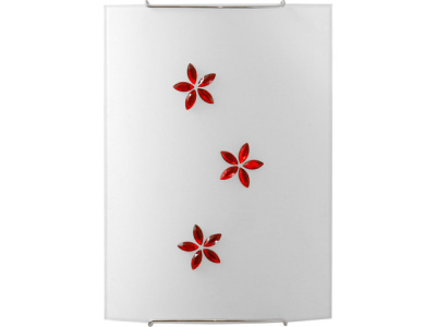 Настінно-стелевий світильник біло-червоний Nowodvorski 3023-PIPІ-RED-3