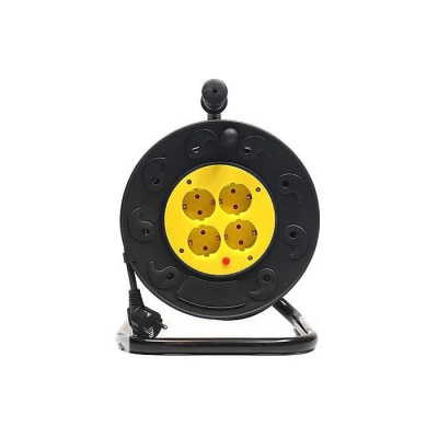 Катушка 4 гнізда  20-30м кабеля   Lemanso