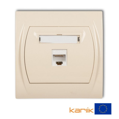 Розетка беж. комп.  LOGO    (00495)