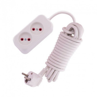 Продовжувач 2гнізда 5м без/з  Lemanso