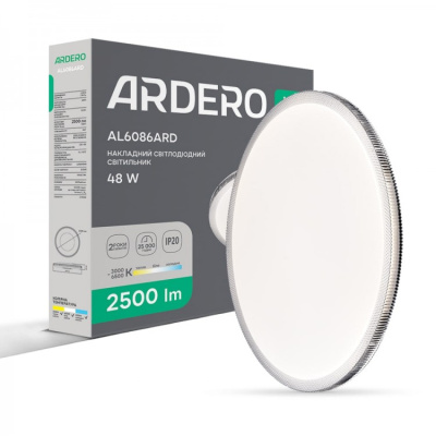 Світлодіодний світильник Ardero AL6086ARD MODA 48W 2500Lm 2700K-6500K біл.