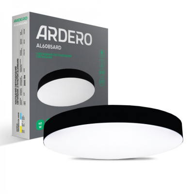 Світлодіодний світильник Ardero AL6085ARD NOVA без пульта чорний 40W 3000Lm 4000K