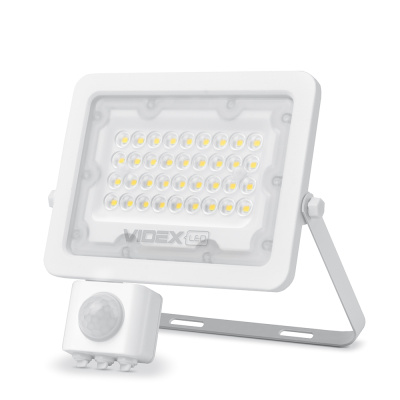 Прожектор  30W 230V 5000K IP65 VL-F2e-305W з датчиком руху та освітленості  VIDEX