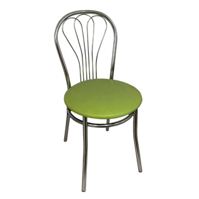 Стілець барний VENUS CHROME{ ЕV-12 зм.салат.}