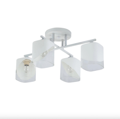 Люстра стелева Sirius G 07245//4 Matte White+CR хромована