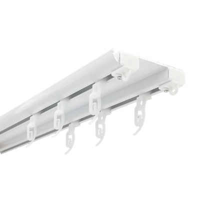 Карниз стелевий алюмінієвий 2-й білий 3,00м