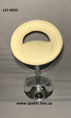 Стілець барний ROSE  CHROME{V-18 зм.білий}