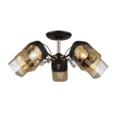 Люстра SIRIUS на 5 плафонів A3428/5 BK+FGD