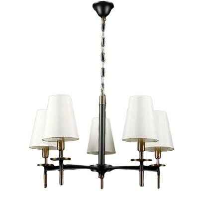 Люстра класична з абажурами Splendid-ray LK909/5{COPPER+BK}