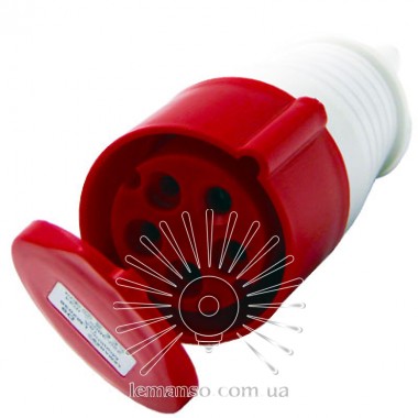 Гніздо  переносне 16А/5п {3п+н+е} 230-380V ІР44 червоне Lemanso 