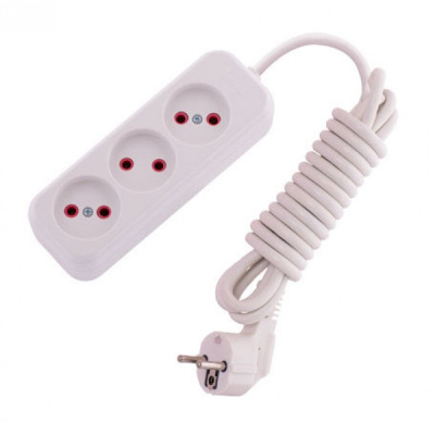 Продовжувач 3гнізда 3м без/з  Lemanso