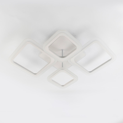 Люстра OVAL RGB 75w 5S-APP біла