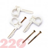 Кріплення для труб і кабеля D18-20мм з забивн.шурупом50