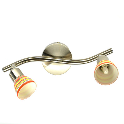 Спот Rabalux Rainbow на два плафона срібний 6236