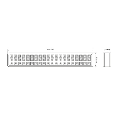LED свiтильник аварійний  TITANUM 60LED 6500K