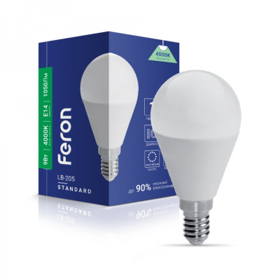 Світлодіодна лампа Feron LB-205 9W E14 4000K