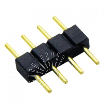 Зєднювач для с/д RGB 4pin''ялинка''{тато-тато} Lemanso