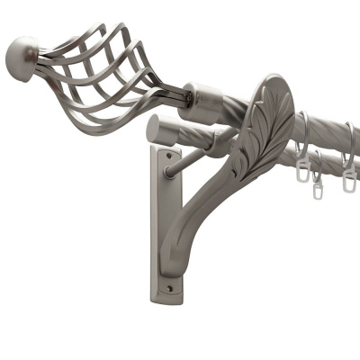 Карниз металевий Orvit Арезо двохрядний 25/19 РЕТРО мм 300см сатин кручена