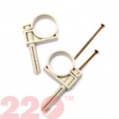 Кріплення для труб і кабеля D25-27мм з забивн.шурупом25