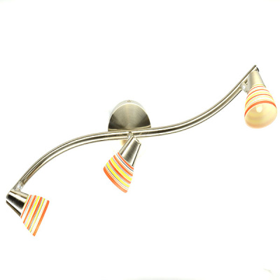 Спот Rabalux Rainbow на три плафони срібна 6233