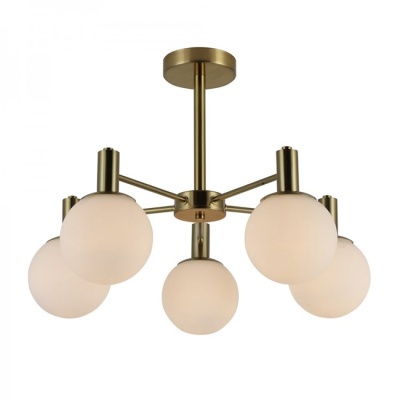 Люстра Ardero BL1550 під лампу 5* E27 золото+біла NEAPOL 570*400