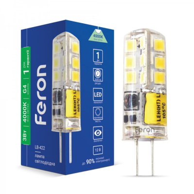 Лампа світодіодна G4 3W 4000K LED48 12V 240lm