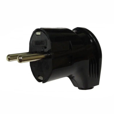 Вилка  з/з кутова чорна Lemanso 