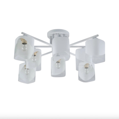 Люстра стелева Sirius G 07245//8 Matte White+CR хромована