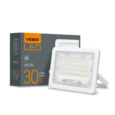 Прожектор 30W 230V 5000K IP65 WHITE VL-F2e-305W VIDEX