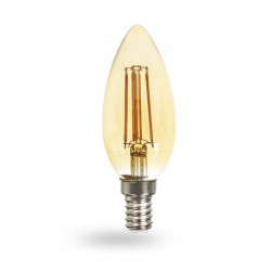 C37 Е14 6W 2200K LED 230V  600Lm зол. Лампа світодіодна Ферон