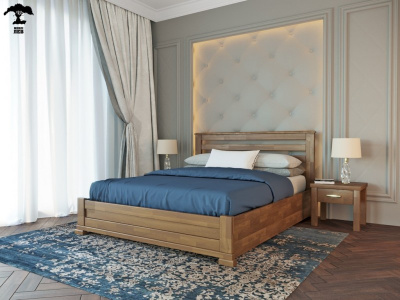 Ліжко ''Лорд 160*200 бук П/М TIN-104 крок 5,5